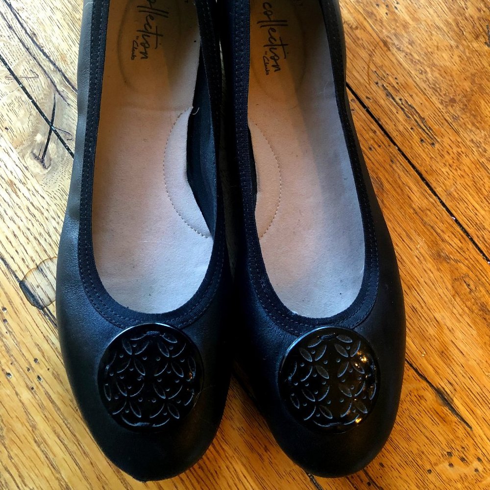 Black Ballet Flats from Clark's Ultimate Comfort Collection